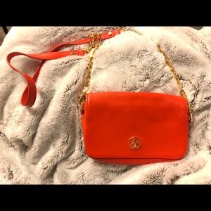 Tory Burch Robinson Crossbody in Blood Orange